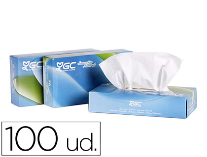 PAÑUELO TISSU 2 CAPAS 21X20,7 CM CAJA DE 100 UNIDADES (Ref.F283102)