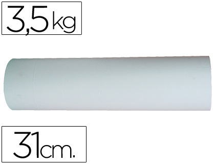 IMPRESMA - PAPEL BLANCO BOBINA DE 3,5 KG (Ref.31 CM)