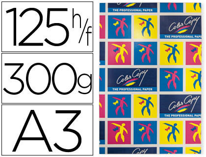 COLOR COPY - PAPEL FOTOCOPIADORA MATE DIN A3+ 300 GRAMOS PAQUETE 125 HOJAS (Ref.SF-2563)