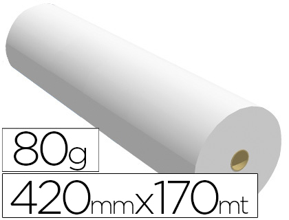PAPEL REPROGRAFIA PPC PARA PLANOS 420MMX170MT 80GR (Ref.06OPA80420170CB)