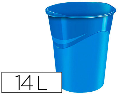 CEP - PAPELERA PLASTICO AZUL 14 LITROS (Ref.1002800351)