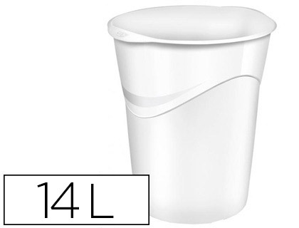CEP - PAPELERA PLASTICO BLANCO 14 LITROS (Ref.1002800021)