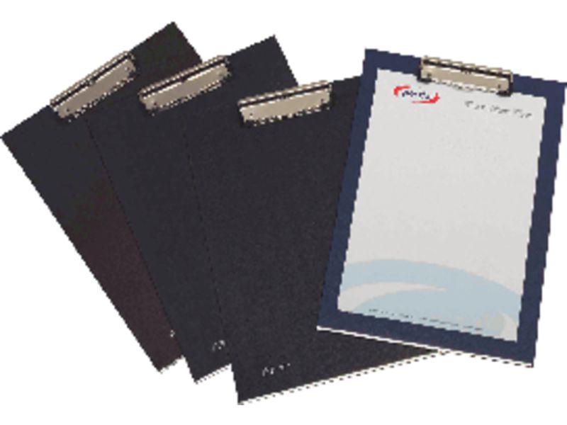 PARDO - Portablocs Folio Pinza metal Negro PVC (Ref.82001)