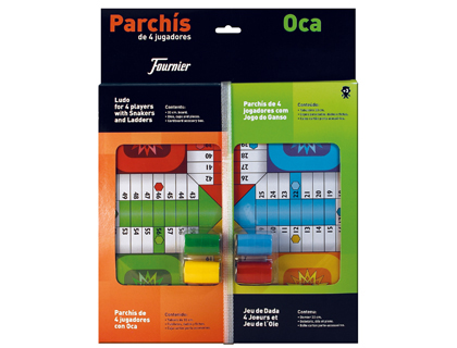FOURNIER - PARCHIS CON OCA TABLERO PEQUEÑO 42,5X33X4,45X33X4,4 (Ref.29471)