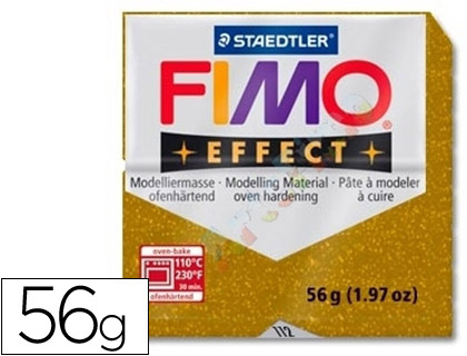 STAEDTLER - PASTA FIMO EFFECT 56 GR ORO PURPURINA (Ref.8020-112)