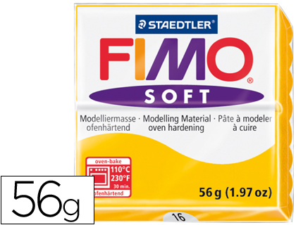 STAEDTLER - PASTA FIMO SOFT 56 GR COLOR AMARILLO (Ref.8020-16)