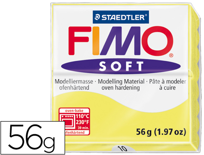 STAEDTLER - PASTA FIMO SOFT 56 GR COLOR AMARILLO LIMON (Ref.8020-10)