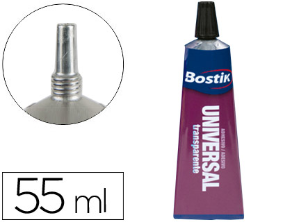 BOSTIK - PEGAMENTO UNIVERSAL TRANSPARENTE 55 ML UNIDAD (Ref.001631)