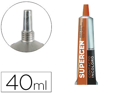 SUPERGEN - PEGAMENTO CONTACTO INCOLORO 40 ML UNIDAD (Ref.62601-00000-04)