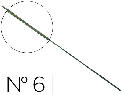 PELOS DE SEGUETA MADERA N.6 -CAJA DE 144 (Ref.6/13)