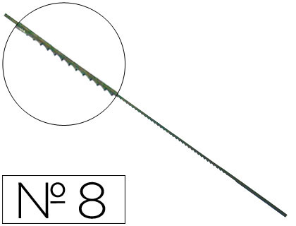 PELOS DE SEGUETA MADERA N.8 -CAJA DE 144 (Ref.8/13)