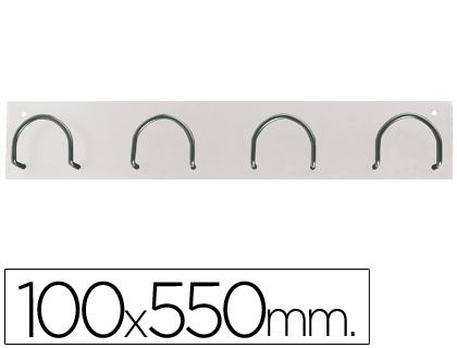 SIE - PERCHERO METALICO 611 BLANCO -PARED -4 COLGADORES (Ref.611-B)