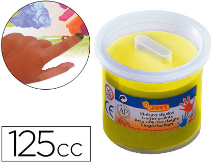 JOVI - PINTURA A DEDOS 125 CC -AMARILLO (Ref.56003)