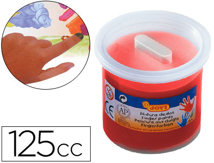 JOVI - PINTURA A DEDOS 125 CC -BERMELLON (Ref.56007)