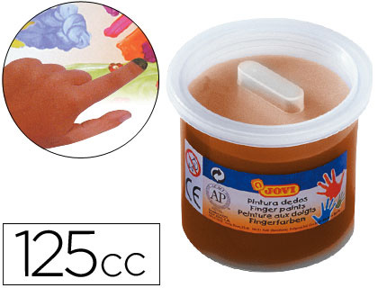 JOVI - PINTURA A DEDOS 125 CC -MARRON (Ref.56012)