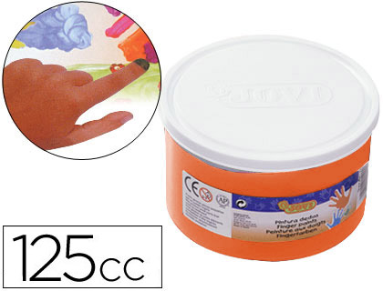 JOVI - PINTURA A DEDOS 125 CC NARANJA (Ref.56006)
