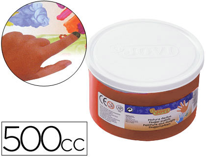 JOVI - PINTURA A DEDOS 500 CC MARRON (Ref.56112)