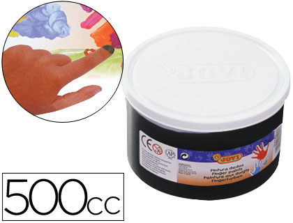 JOVI - PINTURA A DEDOS 500 CC -NEGRO (Ref.56130)