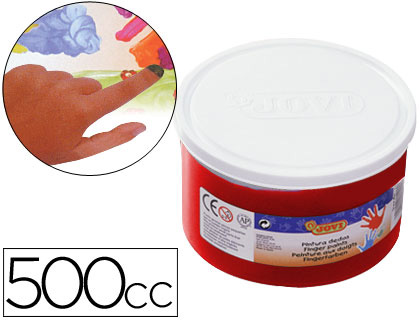 JOVI - PINTURA A DEDOS 500 CC -ROJO (Ref.56107)