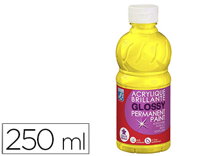 LEFRANC &amp; BOURGEOIS - PINTURA ACRILICA L&amp;B BRILLO AMARILLO PRIMARIO BOTE DE 250 ML (Ref.807532)