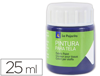 LA PAJARITA - PINTURA PARA TELA AZUL VICTORIA 25 ML (Ref.T-4)