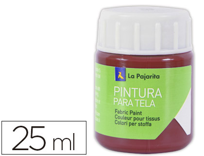 LA PAJARITA - PINTURA PARA TELA ROJO INGLES 25 ML (Ref.T-11)