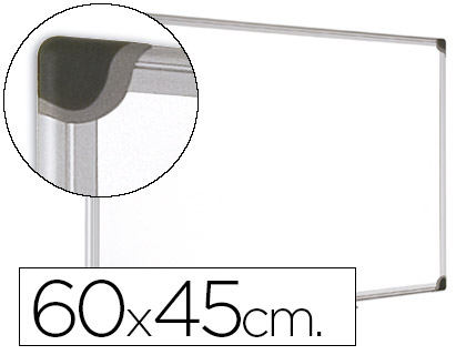 BI-OFFICE - PIZARRA BLANCA MAGNETICA MAYA W CERAMICA VITRIFICADA MARCO DE ALUMINIO 60 X 45 CM CON BANDEJA PARA (Ref.CR0401178)