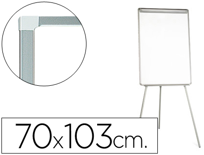 Q-CONNECT - PIZARRA BLANCA CON TRIPODE 70X103 CM PARA CONVENCIONES SUPERFICIE LACADAMAGNETICA ESCRITURA DIRECTA (Ref.KF04157)