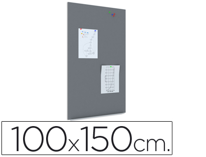 ROCADA - PIZARRA MAGNETICA NEGRA CON SISTEMA SKI WHITEBOARD 100X150 CM (Ref.RD-6821R)