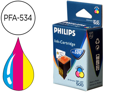 PHILIPS - Cartuchos ORIGINALES Inyección De Tinta PFA534 TRICL (Ref.906115309039)