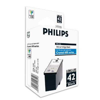PHILIPS - Cartuchos ORIGINALES Inyección De Tinta PFA 542 NEGRO 1K (Ref.906115314201)