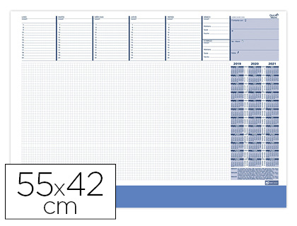 QUO VADIS - PLANNING SOBREMESA SEMANAL ESCRIBANIA ESP SU8200 40X60 CM (Ref.245012Q)