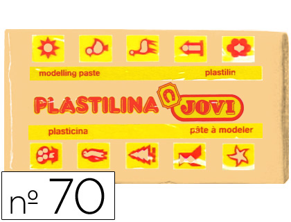 JOVI - PLASTILINA 70 CARNE -UNIDAD -TAMAÑO PEQUEÑO (Ref.70-08)