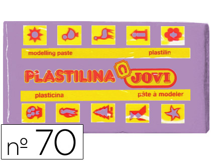 JOVI - PLASTILINA 70 LILA -UNIDAD -TAMAÑO PEQUEÑO (Ref.70-14)