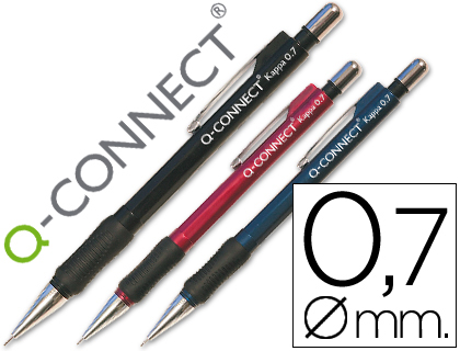 Q-CONNECT - PORTAMINAS KAPPA -SUJECION DE CAUCHO 0.7 MM (Ref.KF00393)