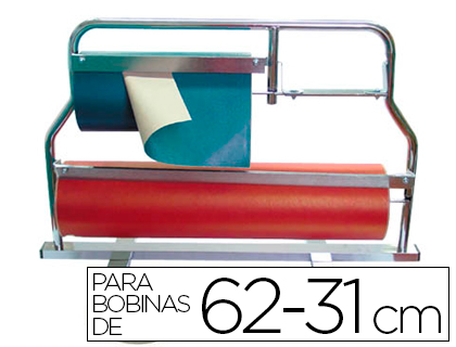 PORTARROLLO MOSTRADOR CORTA PAPEL PINTADO PARA BOBINAS DE 62-31 CM (Ref.MOD. I-2)