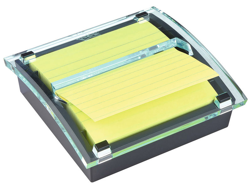POST-IT - Dispensador ZNOTES 101X101 MILLENIUM NEGRO + 1 BLOC ZNOTES AMARILLO CANARIO DS440-SSCYL-EU (Ref.HK100010444)