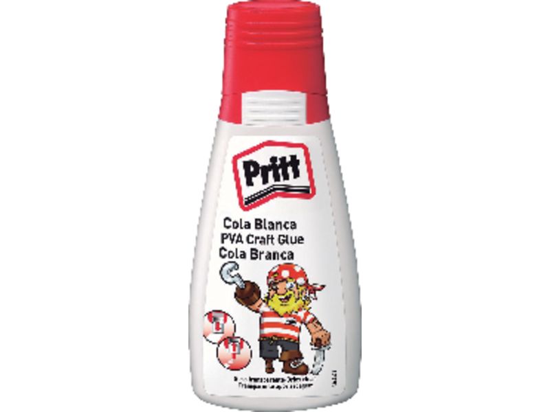 PRITT - Pegamento Cola blanca 100 gr Aplicador 2 en 1 La boquilla no se seca 1266930 (Ref.1837199)