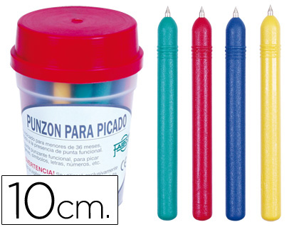 FAIBO - PUNZON PLASTICO DE COLOR -CON PUNTA DE ACERO LATONADO (Ref.768)