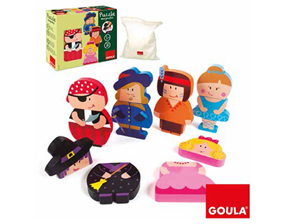 GOULA - PUZZLE INFANTIL PERSONAJES MAGNETICOS (Ref.55237)