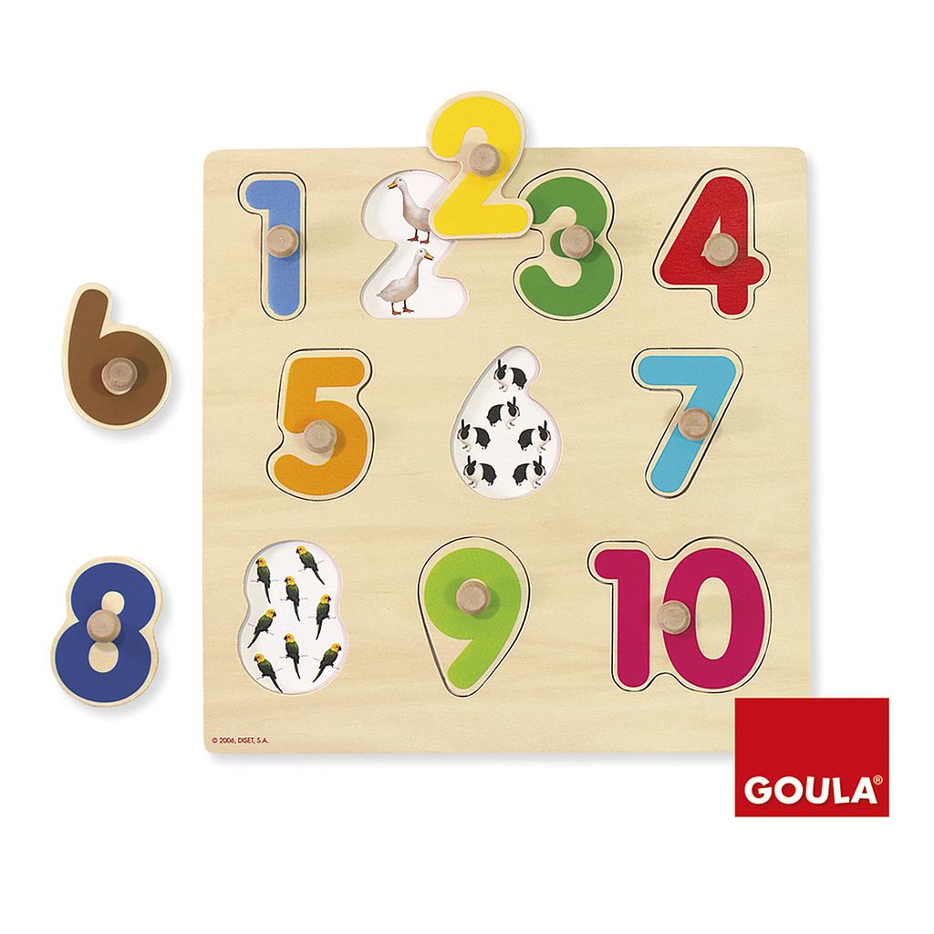 GOULA - PUZZLE NUMEROS 10 PIEZAS (Ref.53074)
