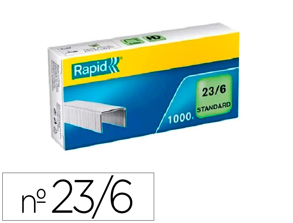 RAPID - Grapas 1000 Ud 23/6 Galvanizada (Ref.24869100)