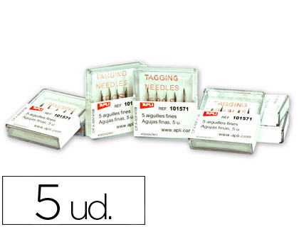 APLI - RECAMBIO DE AGUJAS PARA NAVETES MAQUINA ETIQUETADORA 101545 CAJA CON 5 (Ref.101570)