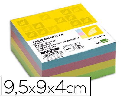 LIDERPAPEL - RECAMBIO MULTITACO COLORES TAMAÑO 95X90X40 MM (Ref.MT02)