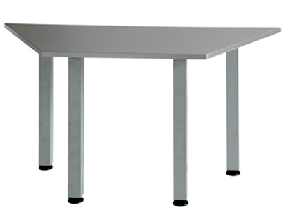 ROCADA - Mesa Melamina 70x140cm Trapezoidal Gris RD- (Ref.7520N)