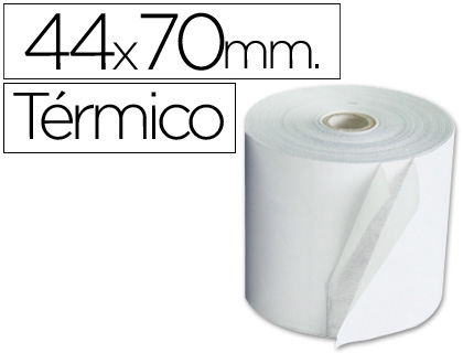 Q-CONNECT - ROLLO SUMADORA TERMICO 44 MM ANCHO X 70 MM DIAMETRO (Ref.KF00856)