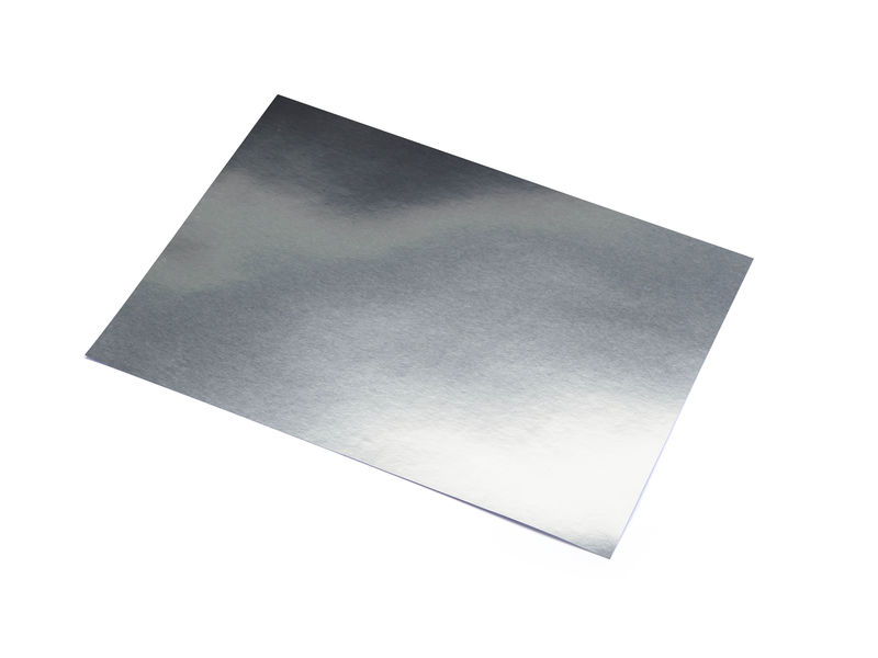 SADIPAL - Pack 10 CARTULINAS ALUMINIO PLATA 50X65 CM. (Ref.SAD20259)