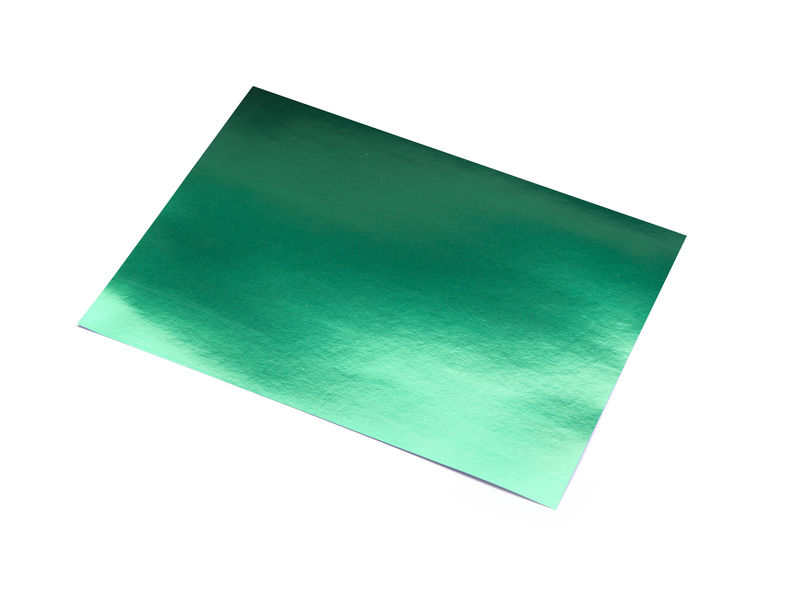 SADIPAL - Pack 10 CARTULINAS ALUMINIO VERDE 50X65 CM. (Ref.SAD20258)