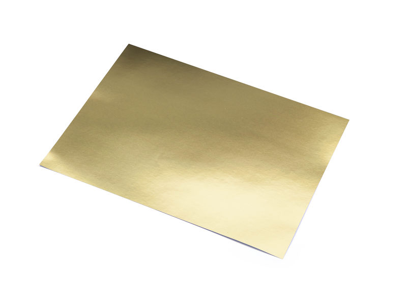 SADIPAL - Pack 10 CARTULINAS ALUMINIO ORO 50X65 CM. (Ref.SAD20261)