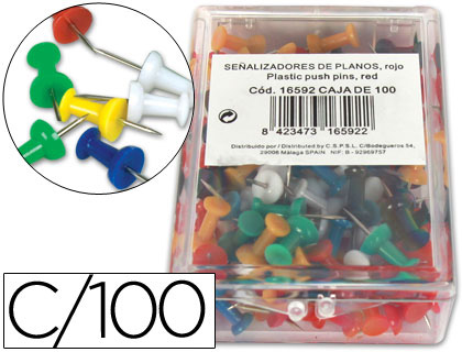 PRESTO - SEÑALIZADOR DE PLANOS SURTIDOS -CAJA DE 100 UNIDADES (Ref.18-ST.)